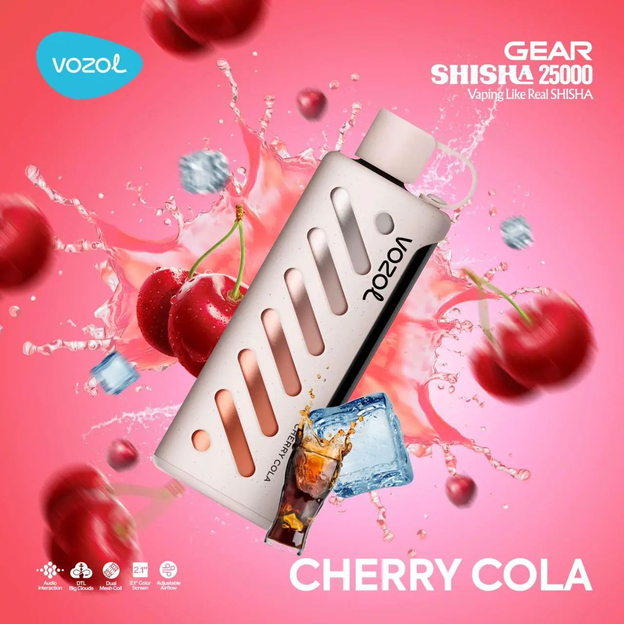 Cherry-Cola.webp Vozol Gear Shisha 25000 Cherry Cola - Görsel 1