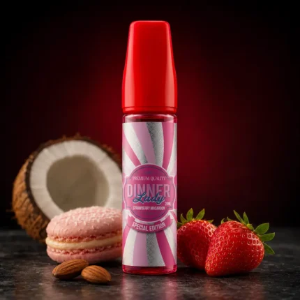 Dinnerlady Strawberrymacaron Premium Salt Likit