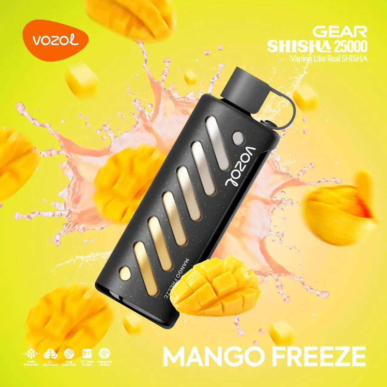 Mango-Freeze.webp Vozol Gear Shisha 25000 Mango Freeze - Görsel 1
