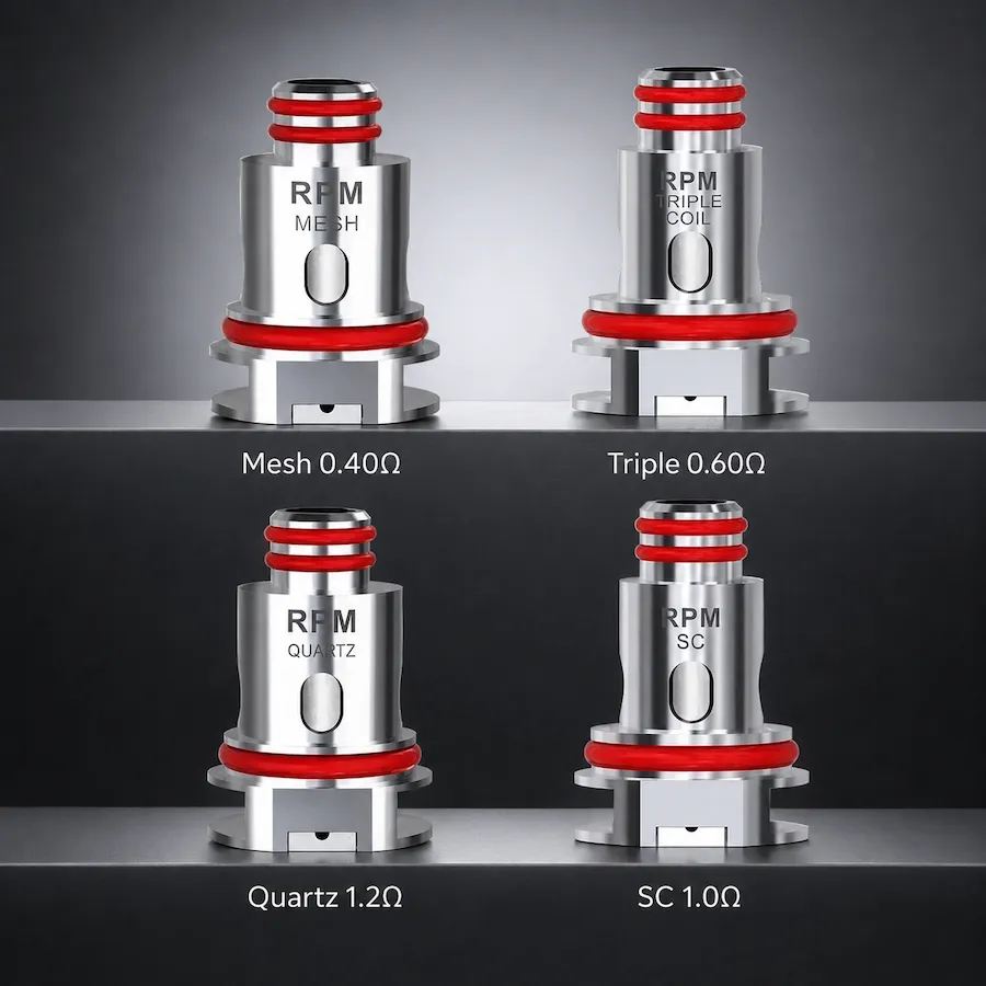SMOK RPM Coil (0.40 Ohm) – (0.60 Ohm) – (1.0 Ohm) – (1.2 Ohm) SMOK RPM Coil (0.40 Ohm) – (0.60 Ohm) – (1.0 Ohm) – (1.2 Ohm)