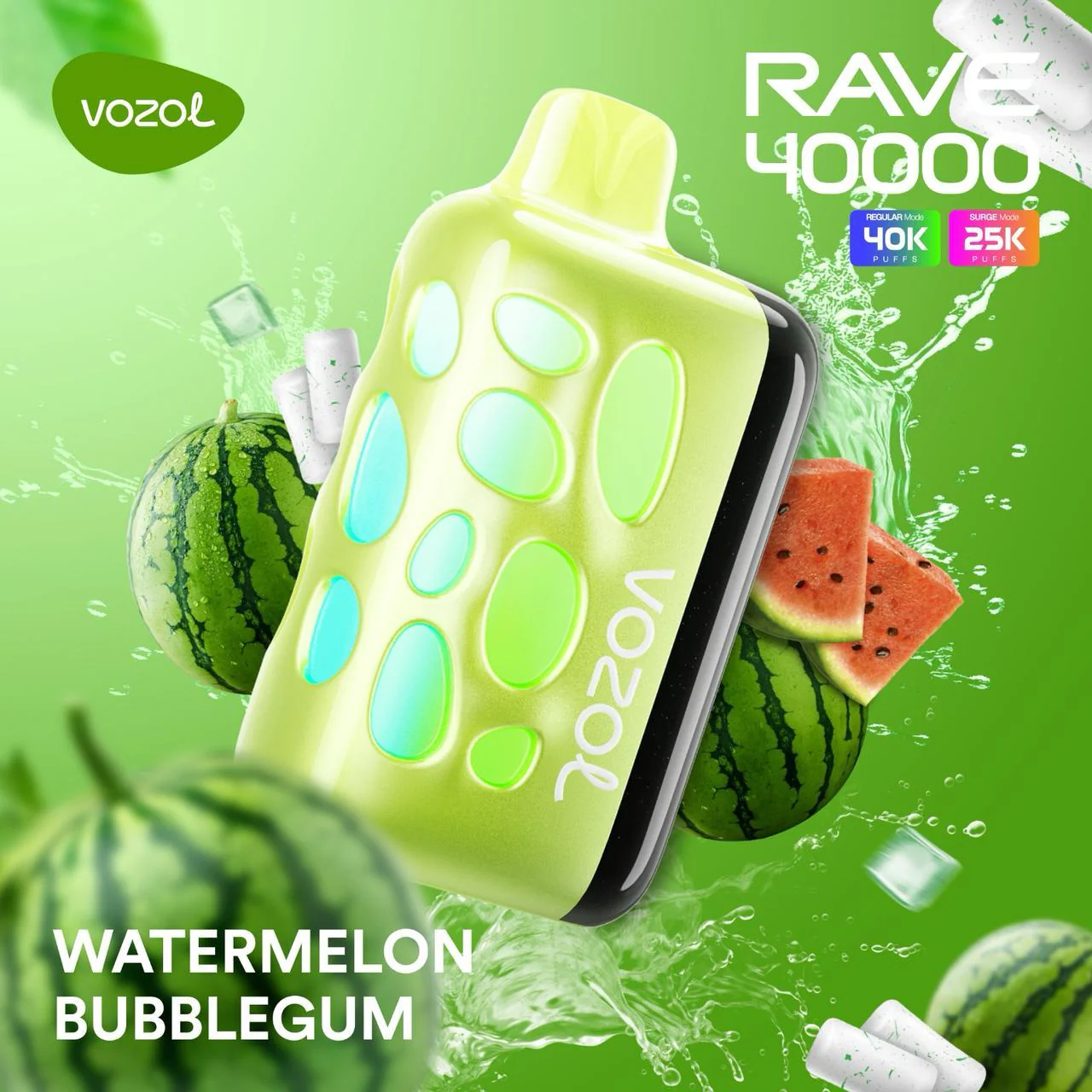 vozol-rave-40000-watermelon-bubblegum.webp Vozol Rave 40000 Watermelon Bubblegum - Görsel 1
