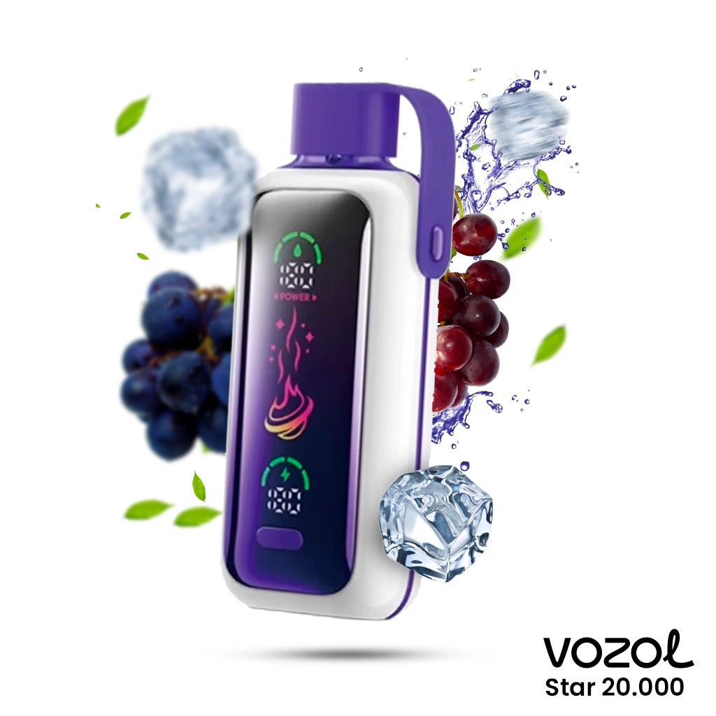 vozol-star-20000-grape-ice.jpg Vozol Star 20000 Grape İce - Görsel 1