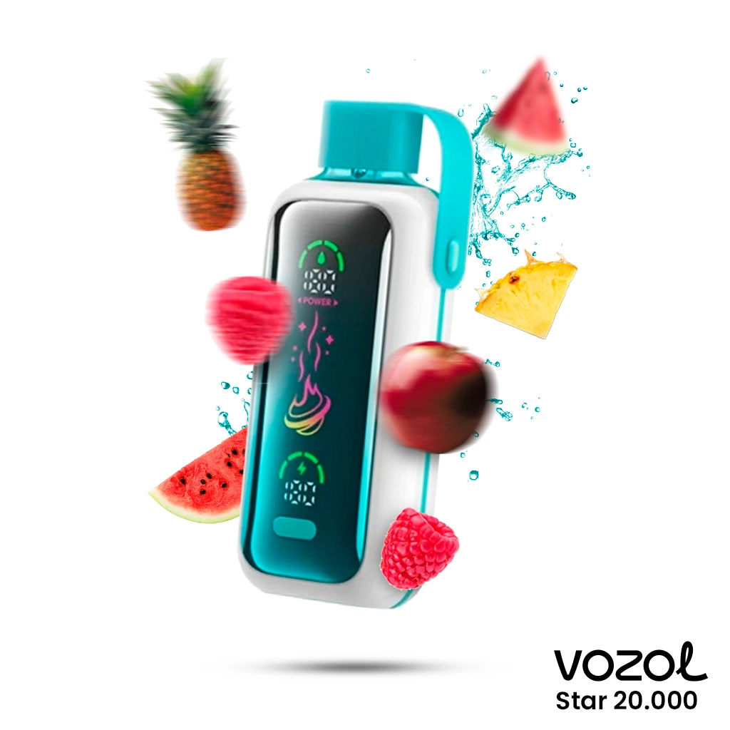 vozol-star-20000-raspberry-apple-watermelon-pineapple.jpg Vozol Star 20000 Raspberry Apple Watermelon Pineapple - Görsel 1