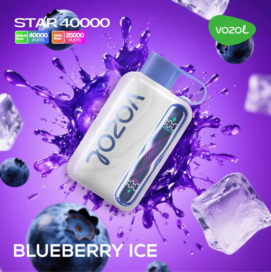 vozol-star-40000-bluberry-ice.jpg Vozol Star 40000 Blueberry Ice - Görsel 1