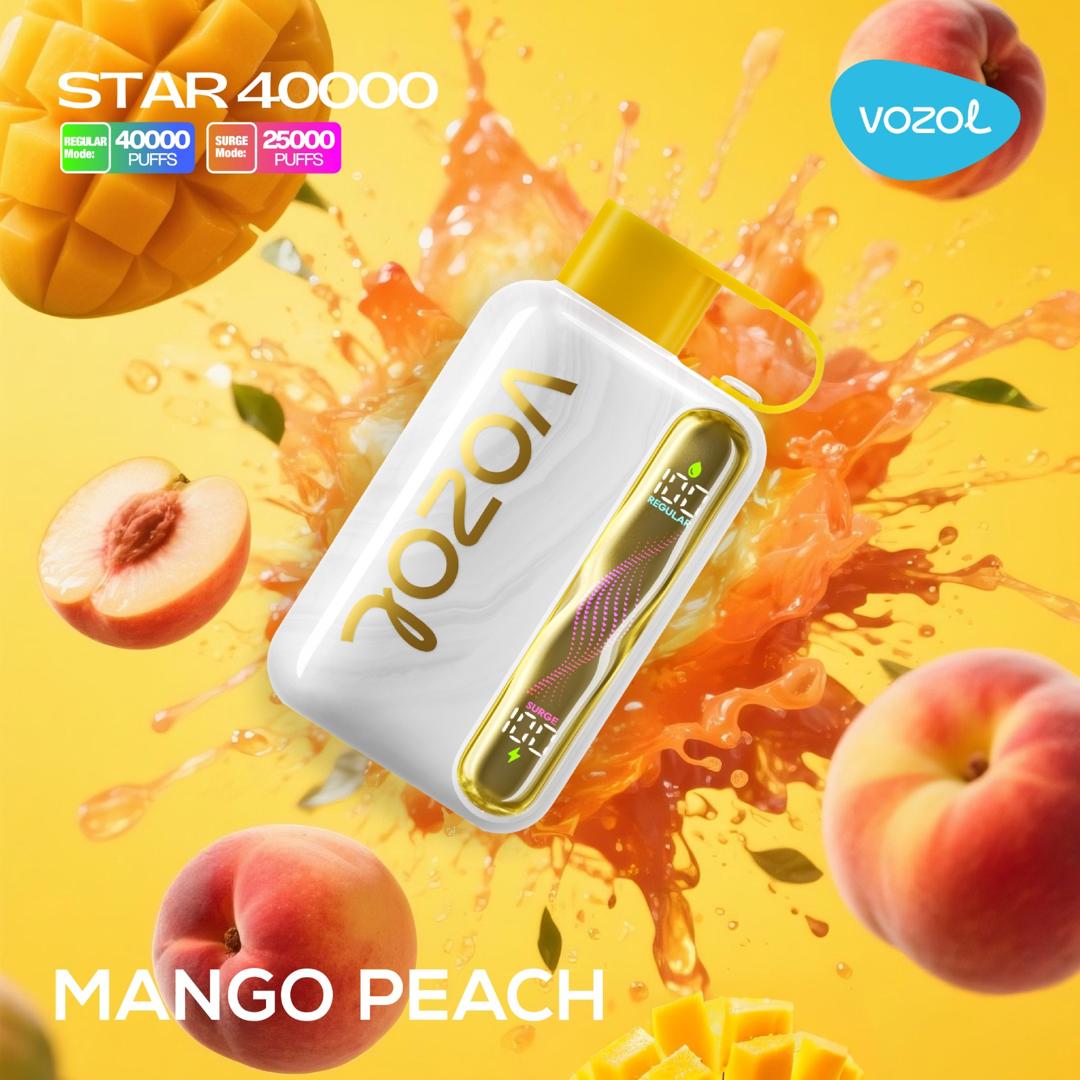 vozol-star-40000-mango-peach.jpg Vozol Star 40000 Mango Peach - Görsel 1