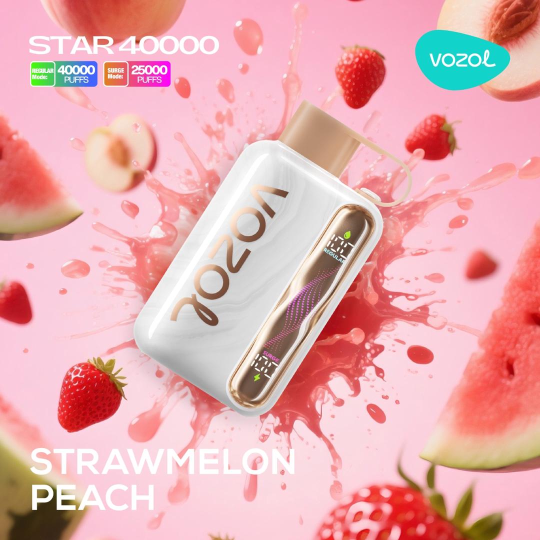 vozol-star-40000-strawmelon-peach.jpg Vozol Star 40000 Strawmelon Peach - Görsel 1